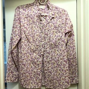 Jcrew floral blouse